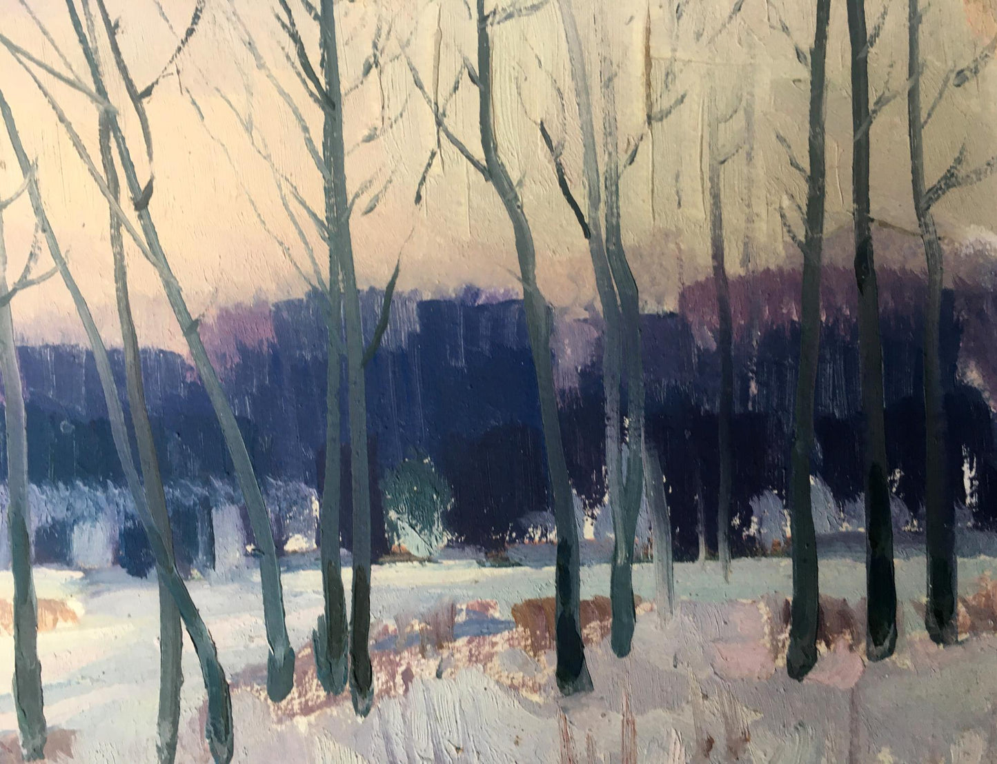 oil painting winter