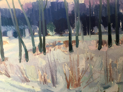 winter painting landscape