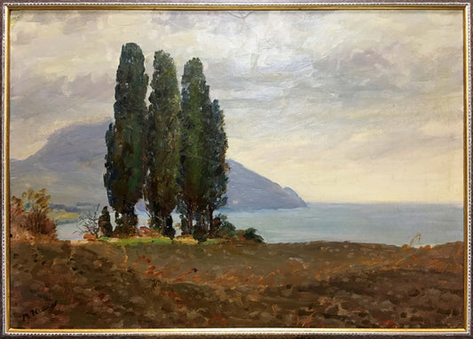 Oil painting Shore landscape I. V. Kisil
