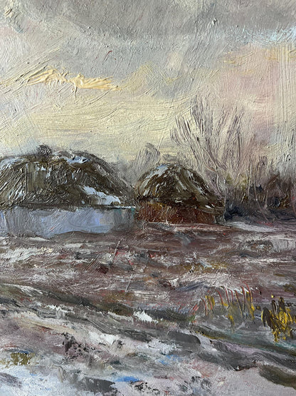 Winter Village landscape 