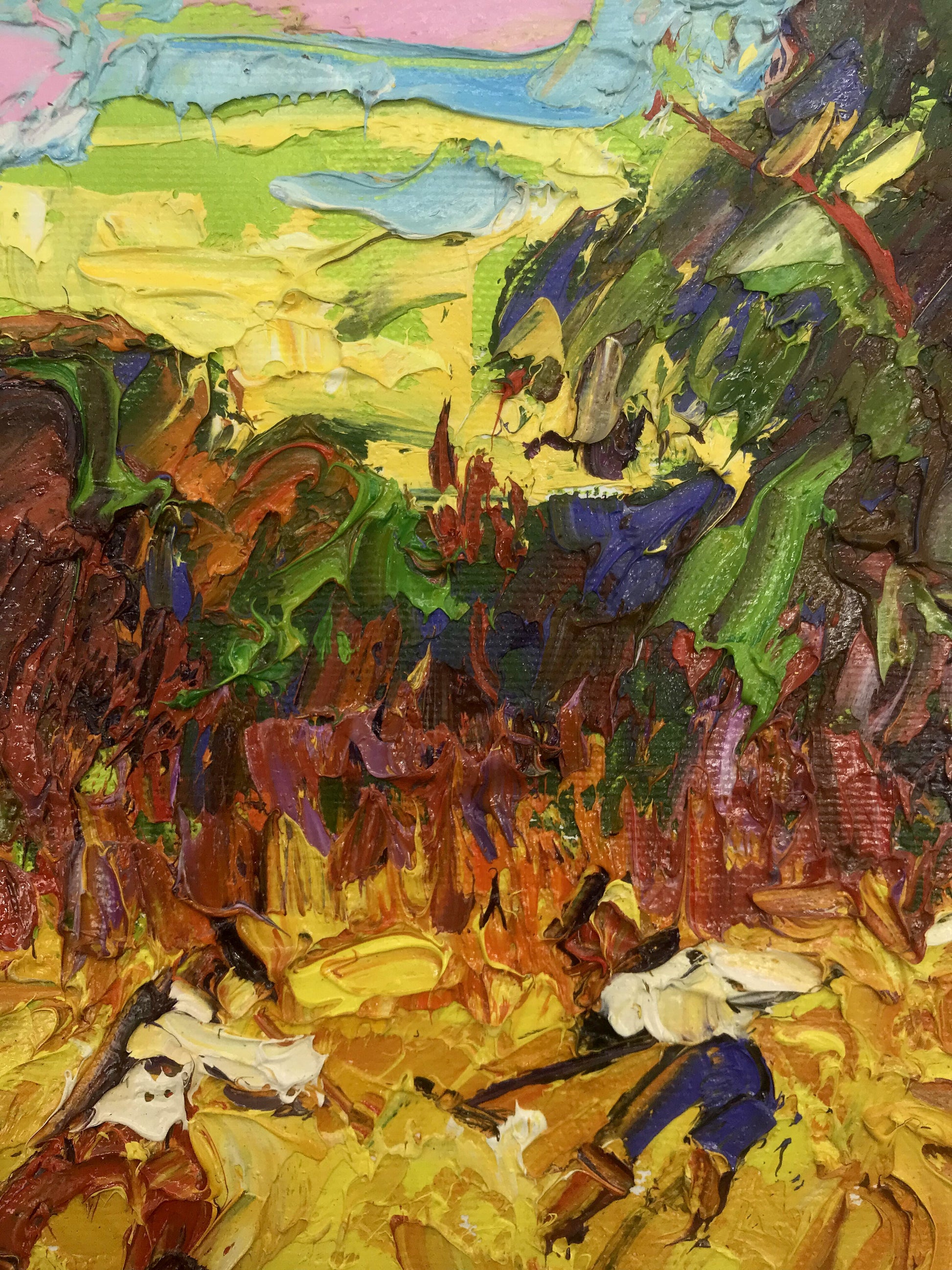 Village landscape Art 