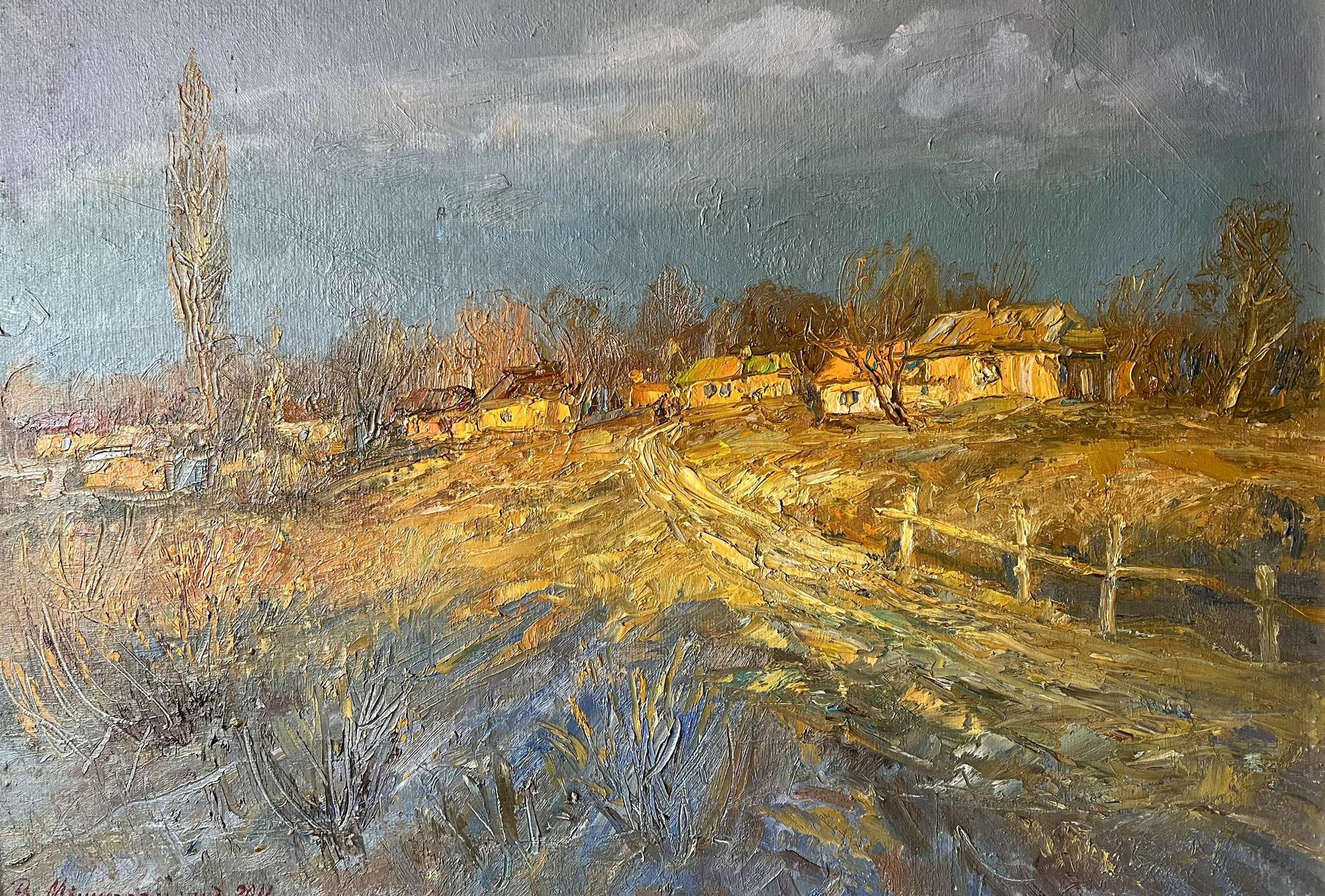 Oil painting The morning after the rain V. Mishurovsky