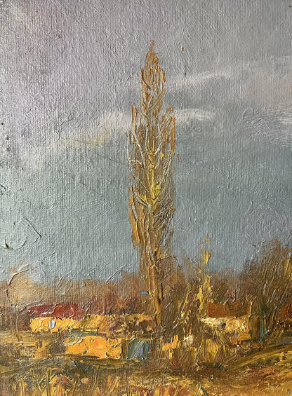 Oil painting morning 