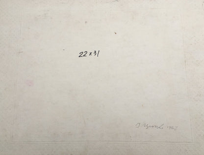 Watercolor painting Forest landscape Tsyupka Ivan Kirillovich