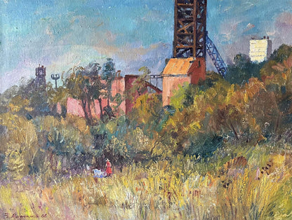 Oil painting Old mine V. Mishurovsky