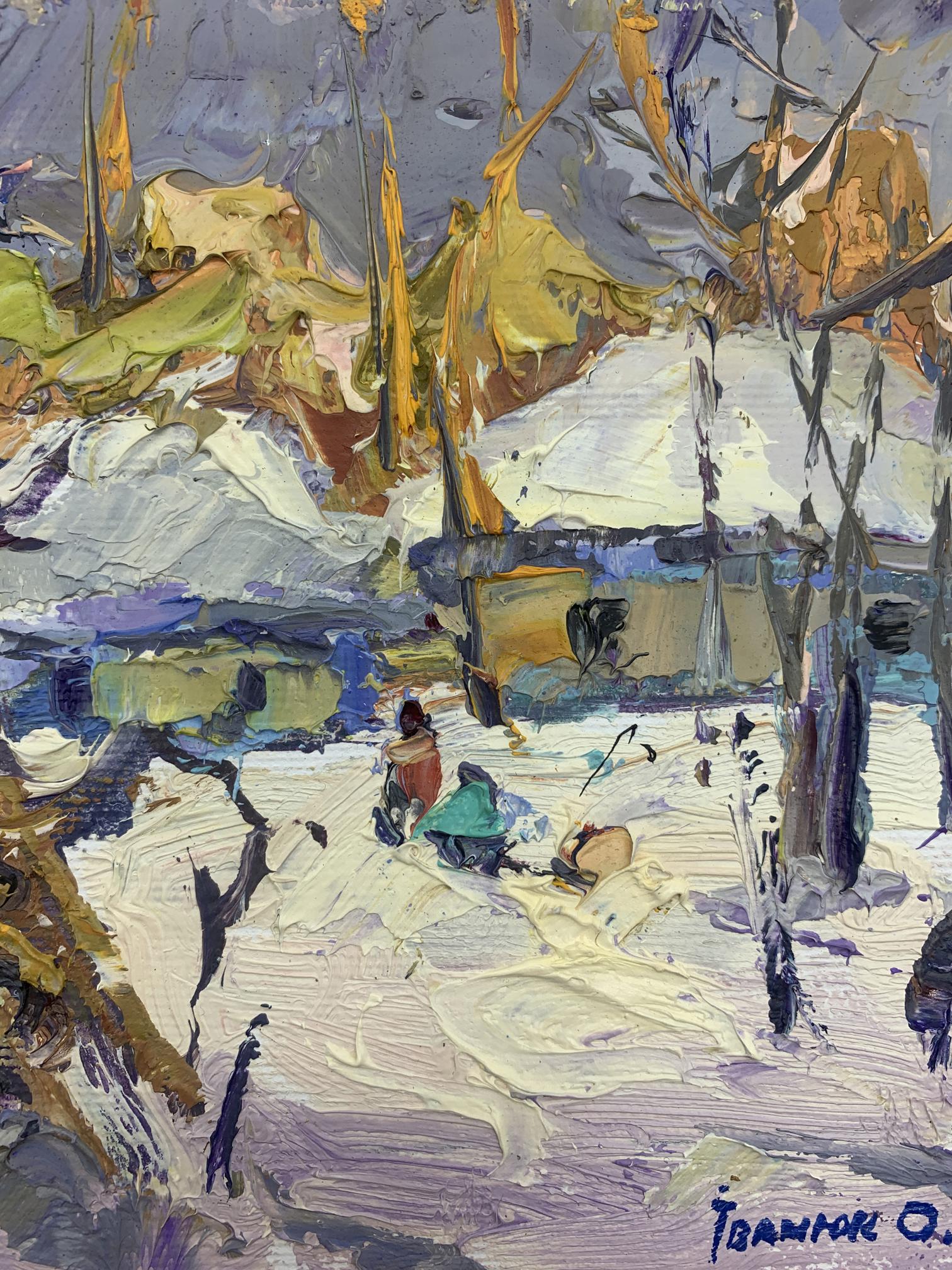 Winter Village landscape 