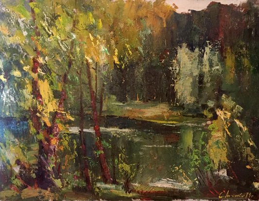 Oil painting Forest Titko Stepan Ilich