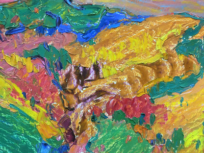 Oil painting Mountain landscape Mandrikova - Donchik Nadezhda Alekseevna
