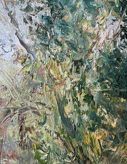 Oil painting Poplars 