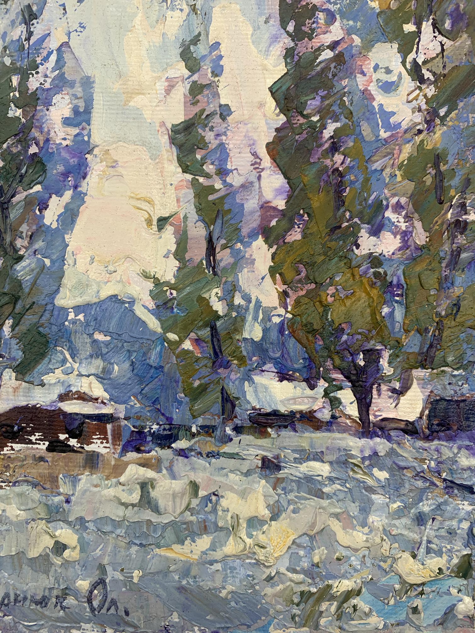 Winter Village landscape 