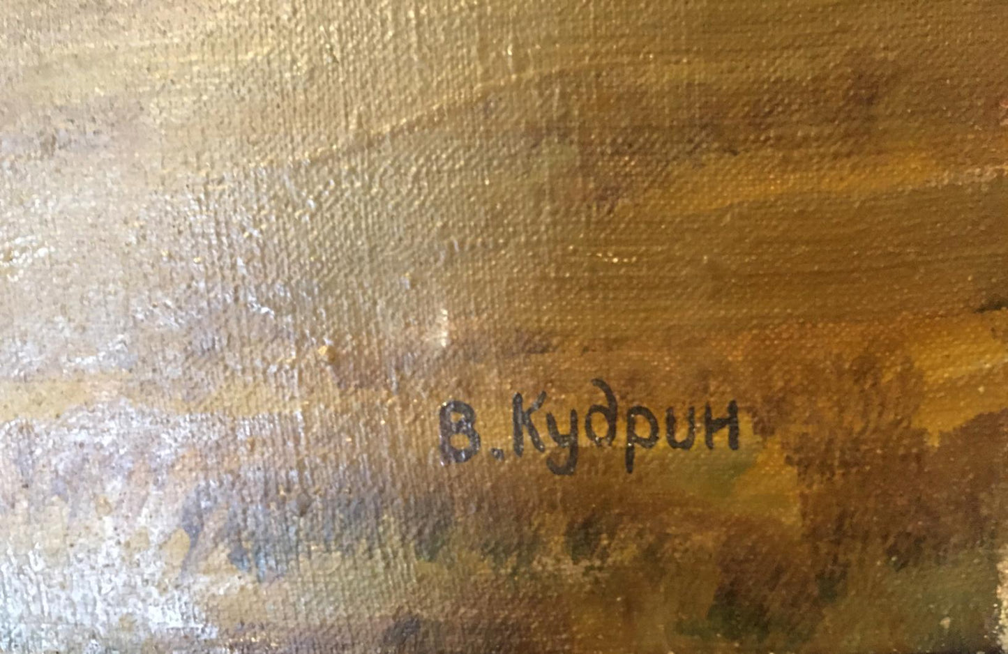 Oil painting After the rain Kudrin Viktor Petrovich