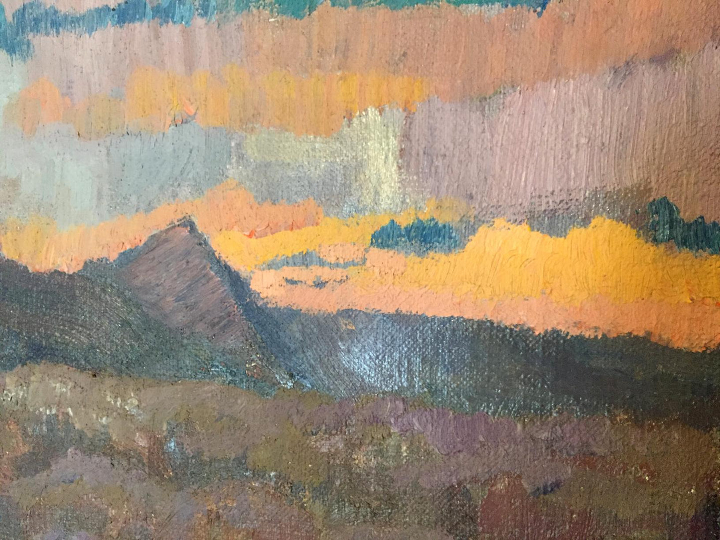 Oil painting After the rain Kudrin Viktor Petrovich