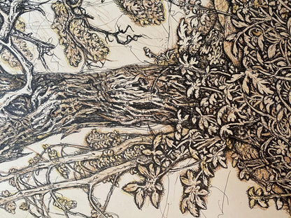 Pencil, Ink, painting Autumn sonnet Litvinov Oleg Arkad'yevich