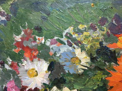 Oil painting Autumn flowers Khodchenko Lev Pavlovich