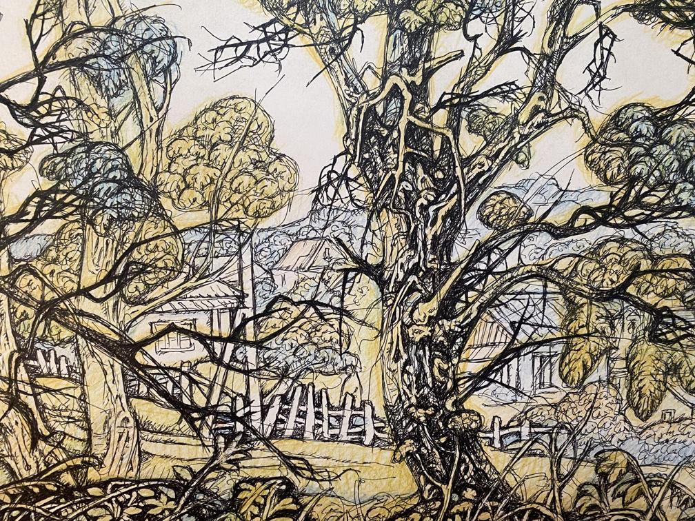 Pencil, Ink, painting End of August Litvinov Oleg Arkad'yevich