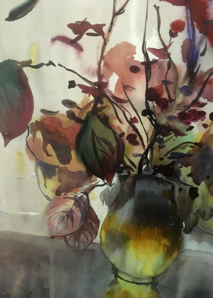 Watercolor painting Flowers Palazhchenko Irina