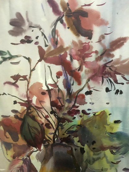 Watercolor painting Flowers Palazhchenko Irina