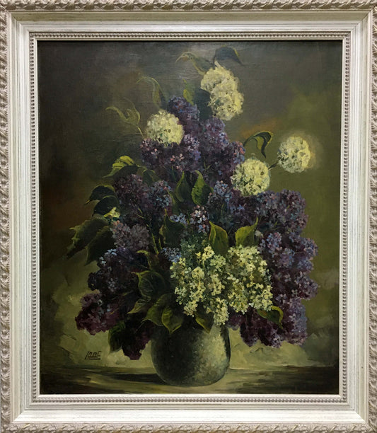 Oil painting Flowers Unknown artist