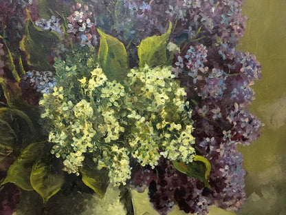 Oil painting Flowers Unknown artist