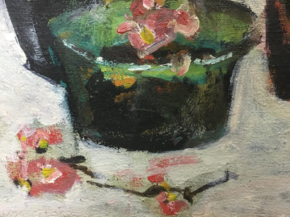 Oil painting Flowers are growing Volsky Petr Dmitrievich