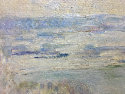 Oil painting Winter landscape Naumova Tamara Sergeevna