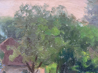 Oil painting Farmstead Ivan Kirillovych Tsyupka