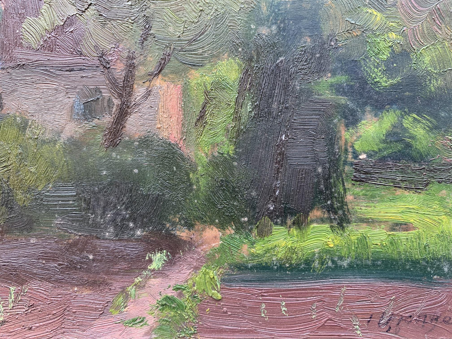 Oil painting Farmstead Ivan Kirillovych Tsyupka