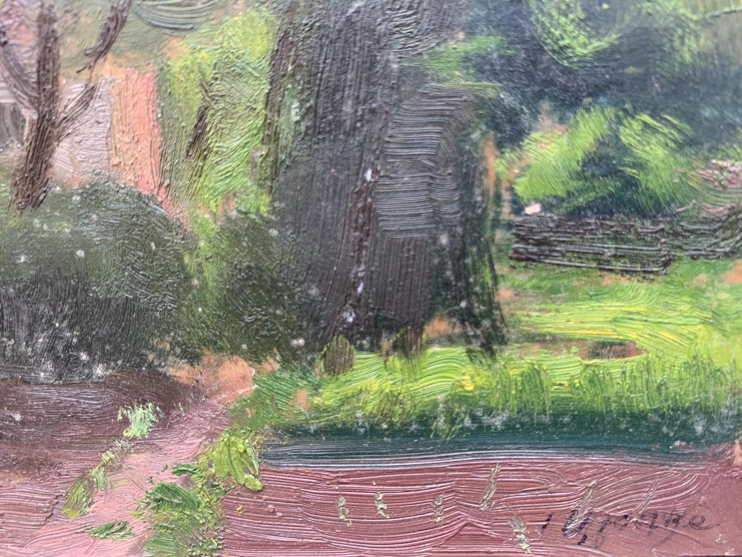 Oil painting Farmstead Ivan Kirillovych Tsyupka