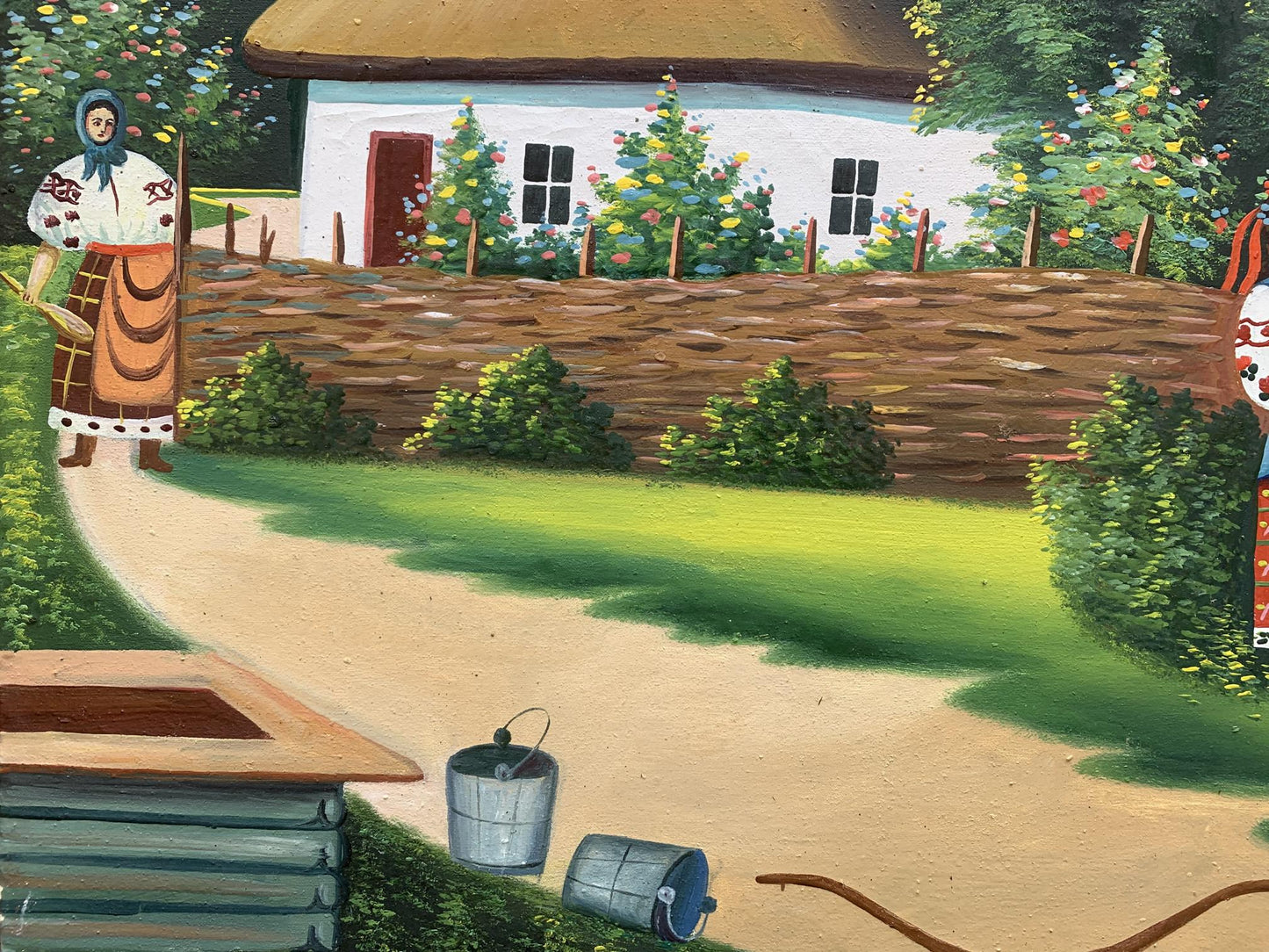 Oil painting Portrait of the bride and groom Unknown artist