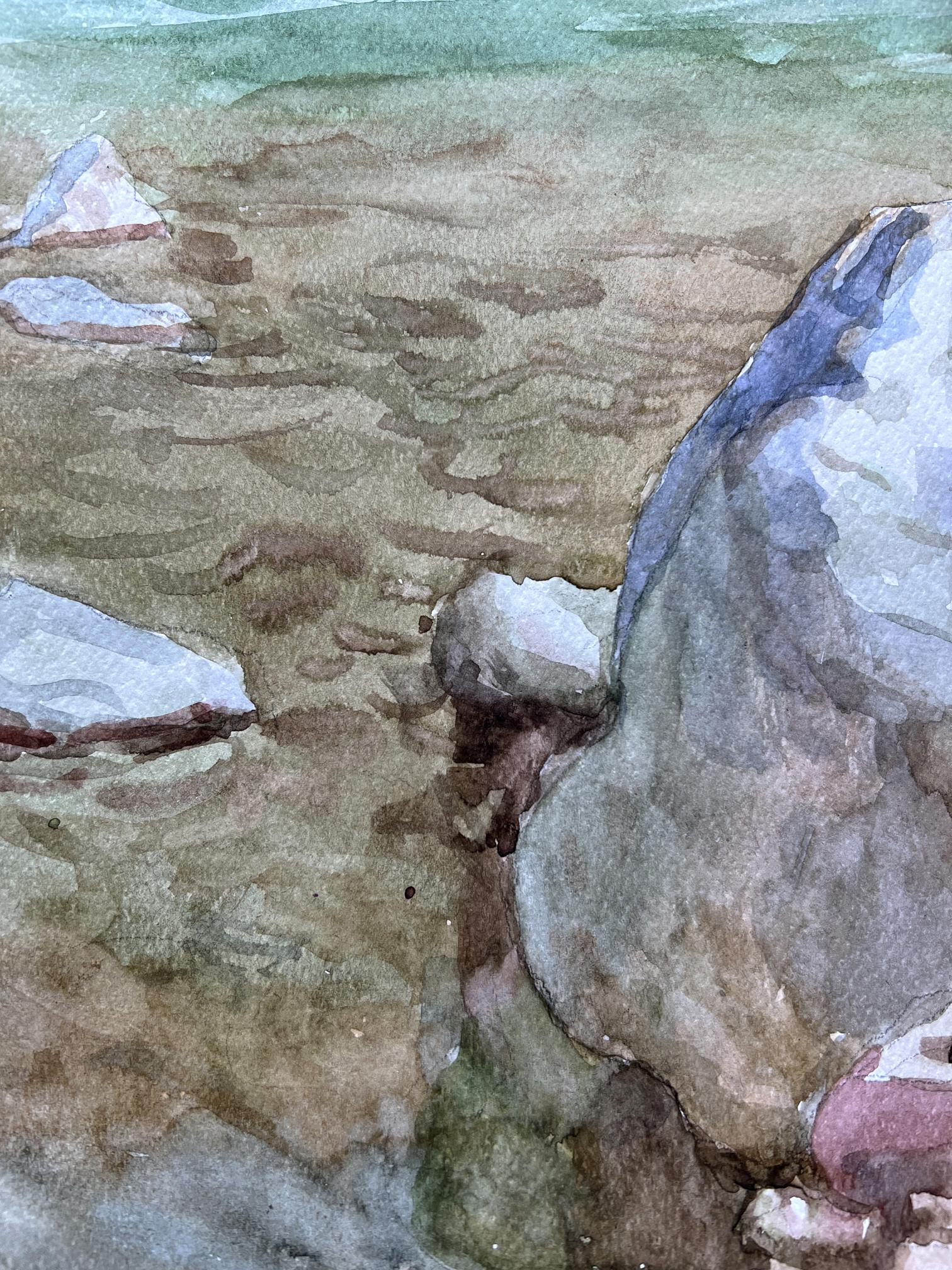 Watercolor painting Nature Landscape 