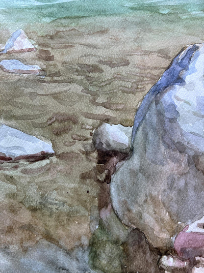 Watercolor painting Nature Landscape 