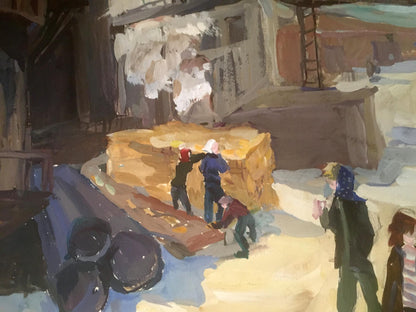 Watercolor painting Plant in the Urals Palazhchenko Irina