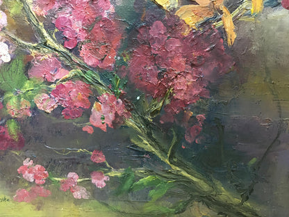 Oil painting Flowers Unknown artist