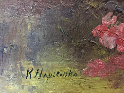 Oil painting Flowers Unknown artist