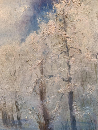 Oil painting First cold Ivan Kirillovych Tsyupka