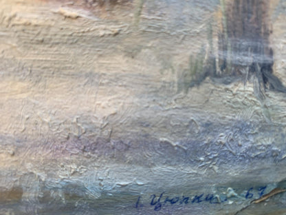 Oil painting First cold Ivan Kirillovych Tsyupka