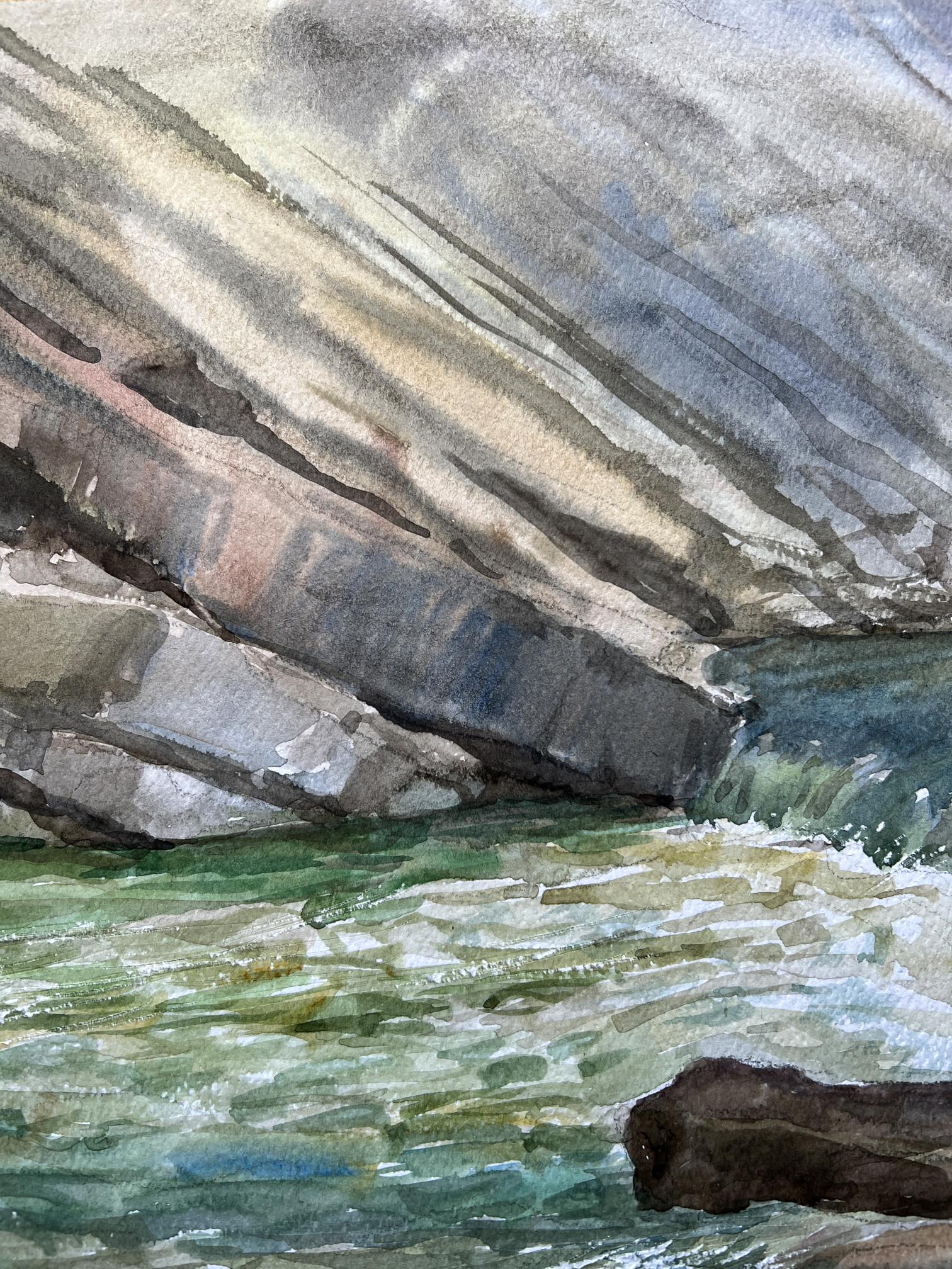 Watercolor painting Nature Landscape 