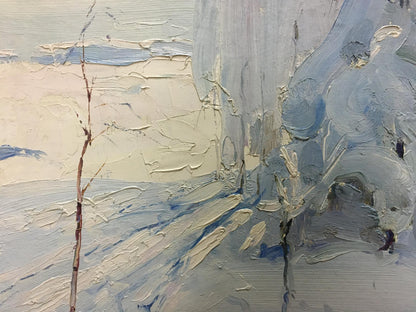 Oil painting Winter Petrov Georgy Petrovich