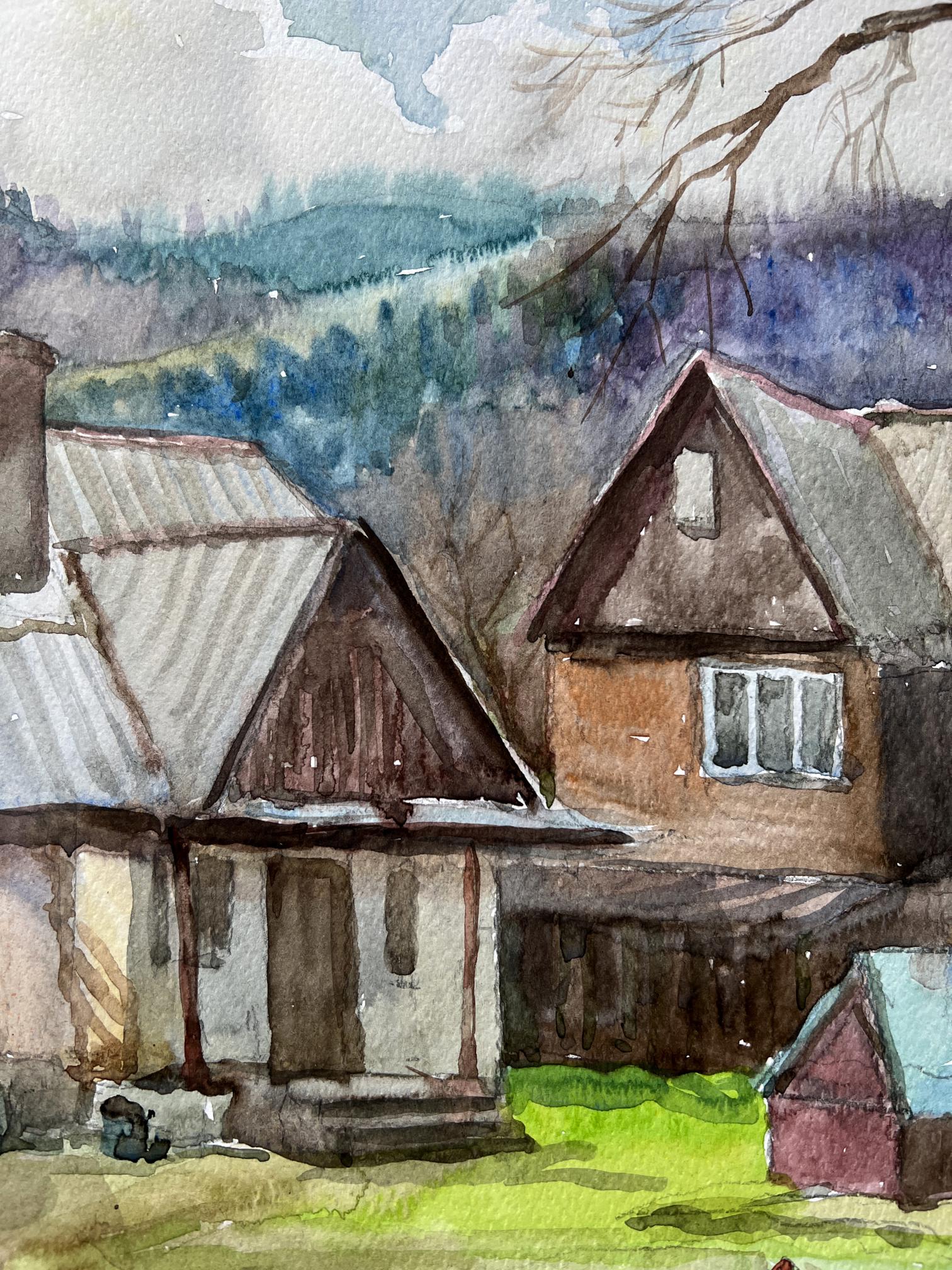 Watercolor painting Landscape 