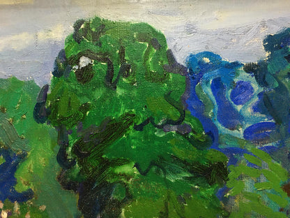 Oil painting Garden Glushchenko Nikolay Petrovich