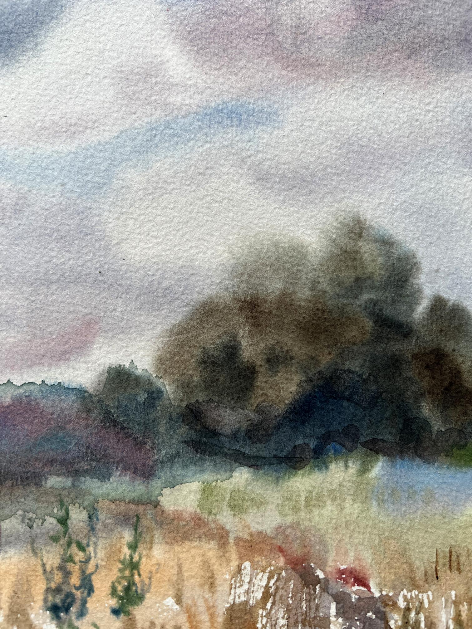 Watercolor painting Nature Landscape 