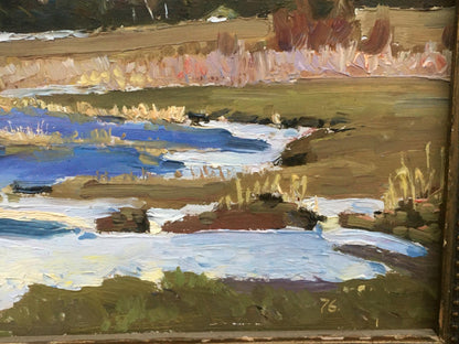 Oil painting Pond Field Ivanenko Vladimir Mikhailovich