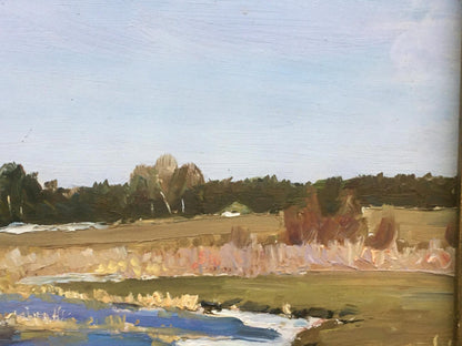 Oil painting Pond Field Ivanenko Vladimir Mikhailovich