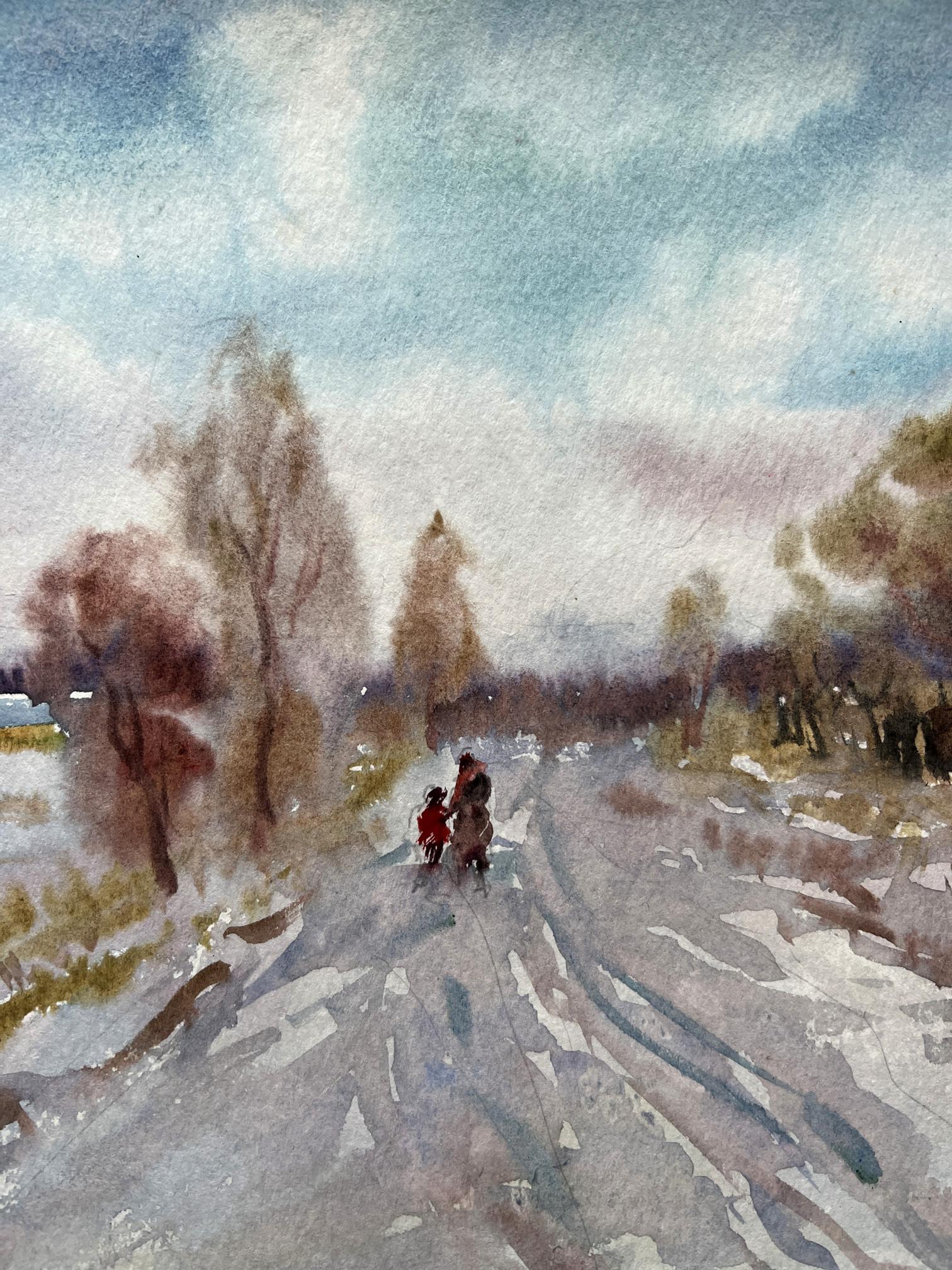 Watercolor painting Nature Landscape 