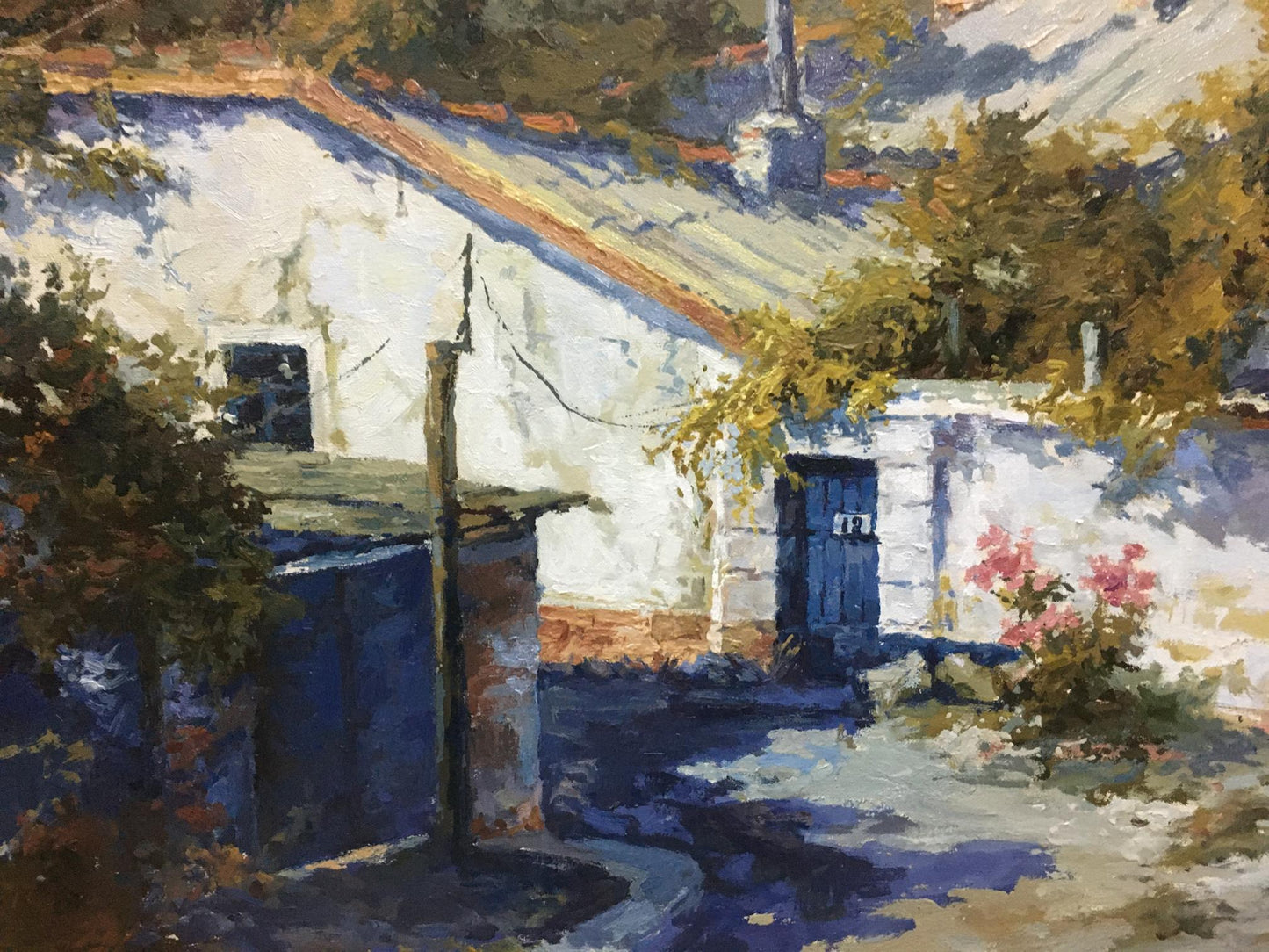 Oil painting The yard Semenenko P. S.
