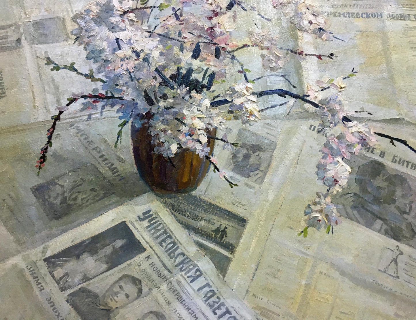 Oil painting Flower on the table Spornikov Boris Alexandrovich