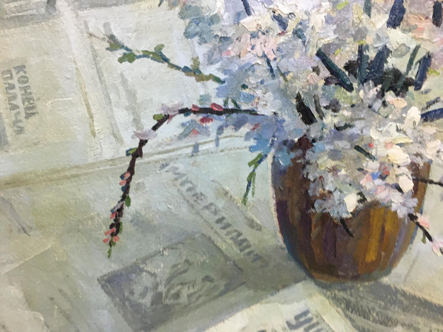 Oil painting Flower on the table Spornikov Boris Alexandrovich