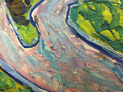 Oil painting Landscape with a church Glushchenko Alexander Nikolaevich