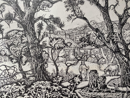 Oleg Arkad'yevich Litvinov: landscape in ink