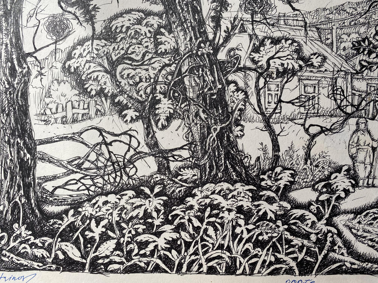 Oleg Arkad'yevich Litvinov’s landscape ink art